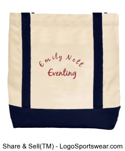 ENE Embroidered Toat Bag Design Zoom